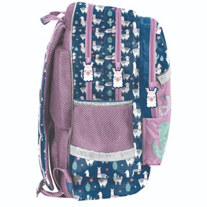 Školský batoh Lama modro-fialový-6